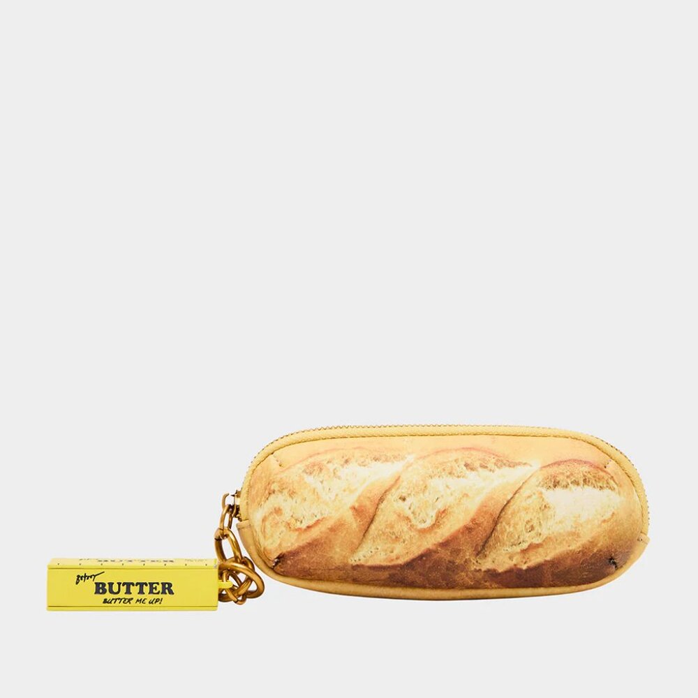 Betsey Johnson Bread Dangle Bag Charm Multi Butter Zipper Pull NWT